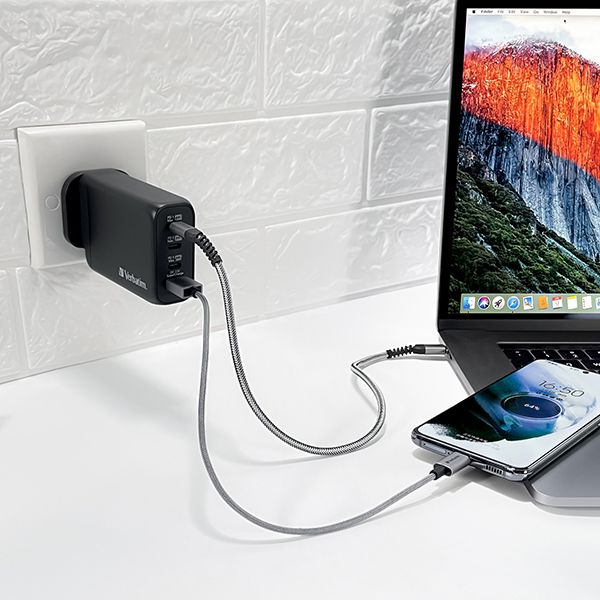 Verbatim-3 Port 65WPD 3.0 & QC 3.0 GaN Charger - Image 4