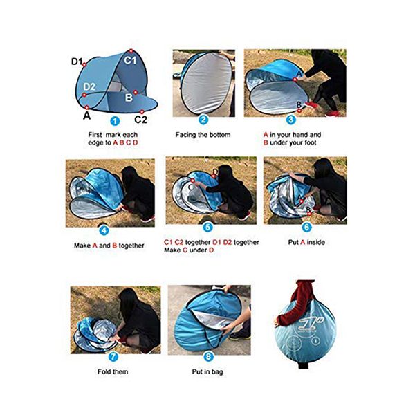 1-Second Instant Beach Tent - Image 10