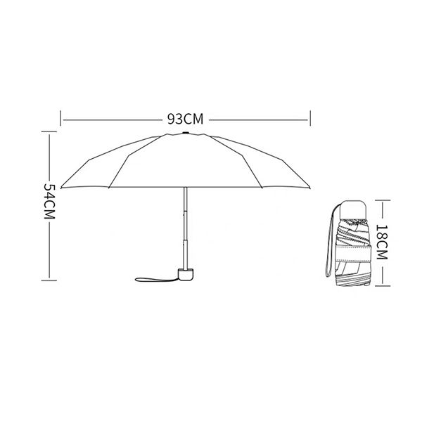 Compact 5-Section Umbrella - Image 15
