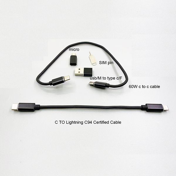 Data Cable Power Bank PU Wallet - Image 9