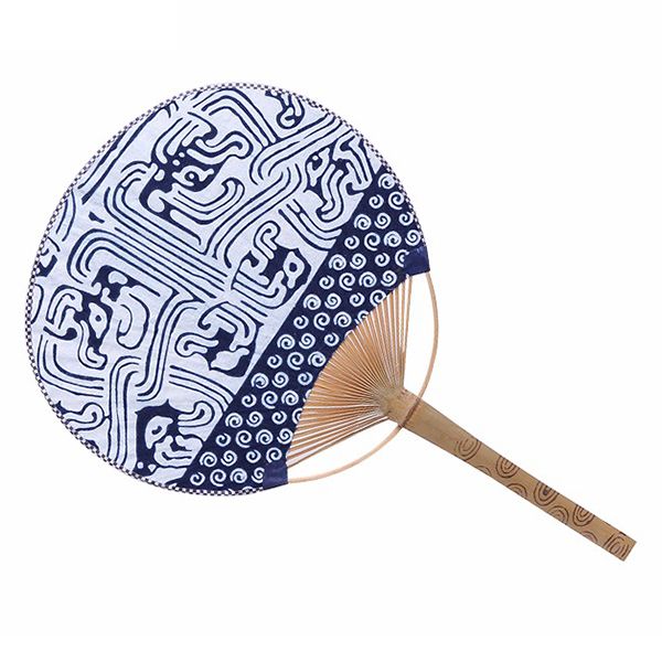 Artistic Paper Bamboo Fan - Image 2