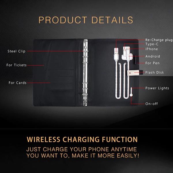 Multifunctional Wireless Charging Notebook - Image 8