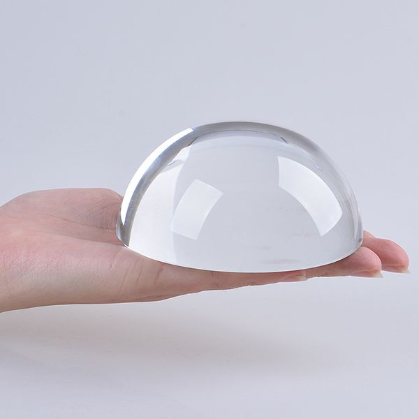 Half-Round Crystal Paperweight - Image 3