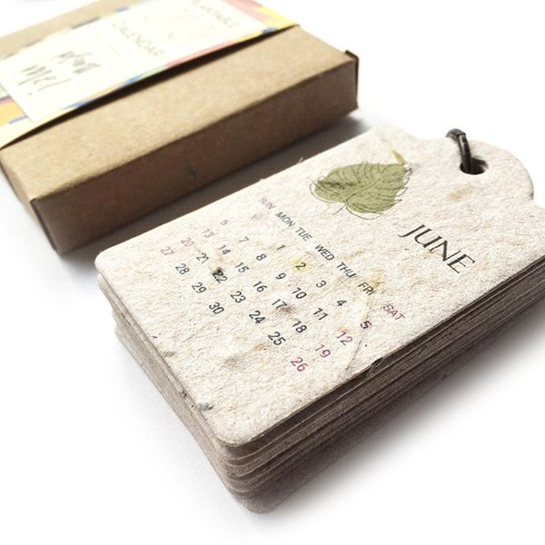 Eco Seed Paper Calendar - Image 2
