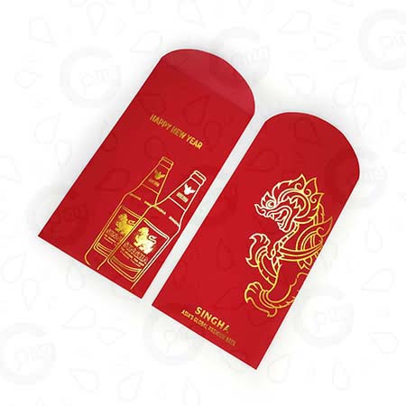Custom-Shaped Red Packets – Singha Beer