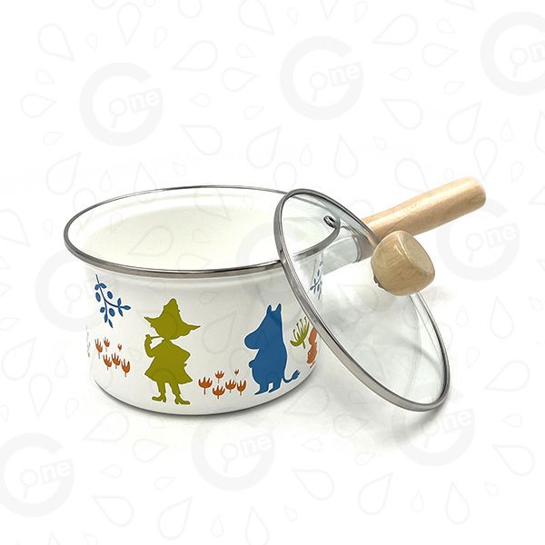 Enamel Wooden Handle Milk Pot - Fortune Malls - Image 2