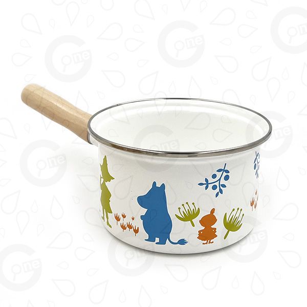 Enamel Wooden Handle Milk Pot - Fortune Malls - Image 3