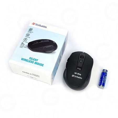 Verbatim ultra-quiet wireless mouse-aruba