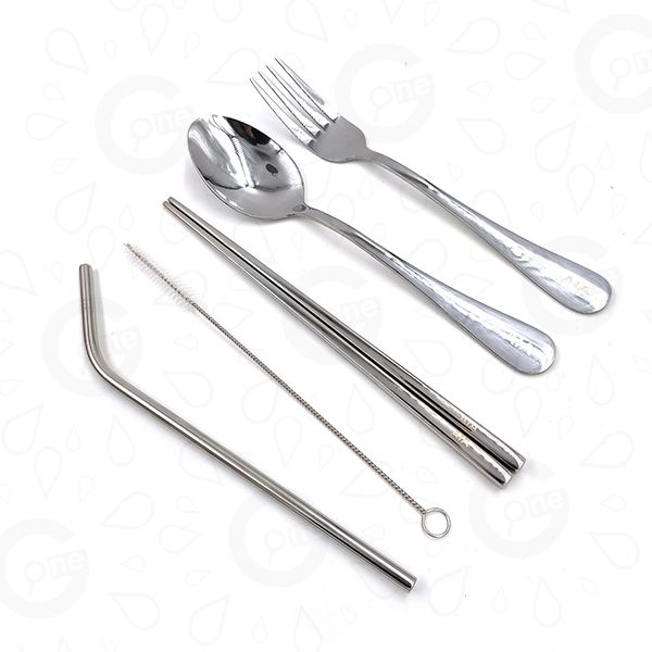 Portable Stainless Steel Utensil Set - AIA - Image 2