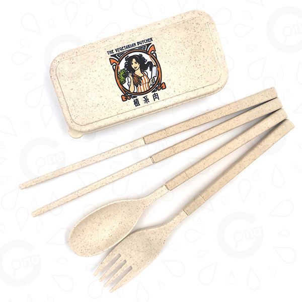 Foldable Wheat Straw Cutlery Set - Unilever
