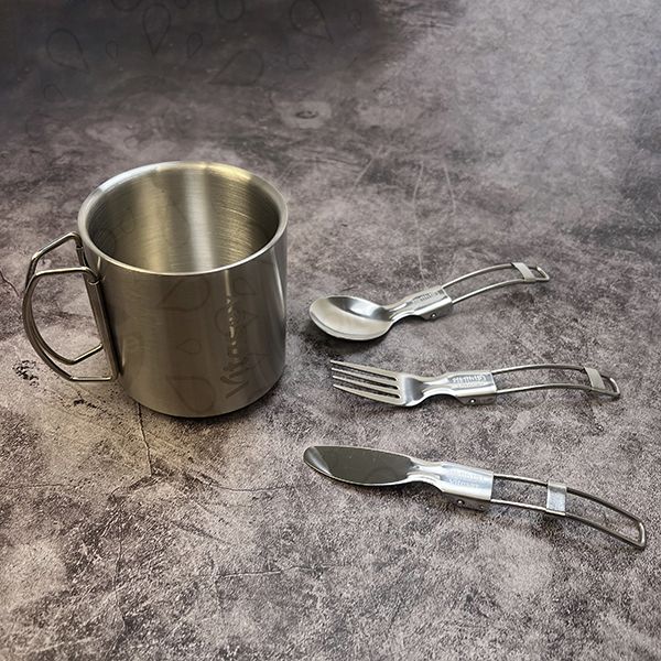 Stainless Steel Foldable Cutlery Set - Vitasoy