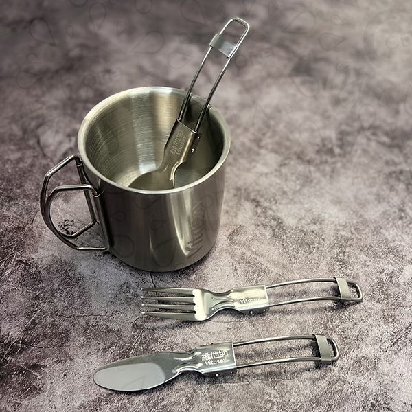 Stainless Steel Foldable Cutlery Set - Vitasoy - Image 3