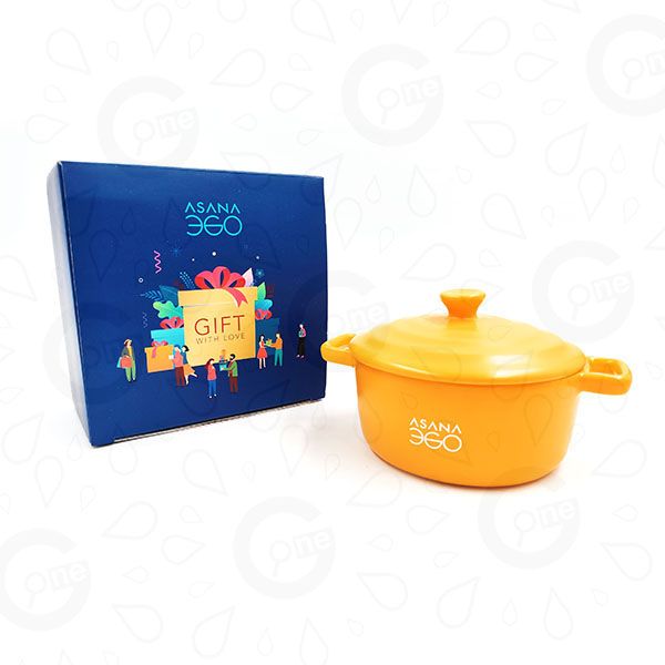 Ceramic Bowl with Lid and Handles - ASANA 360