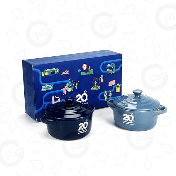 Ceramic Bowl with Lid and Handles - ROYCE'