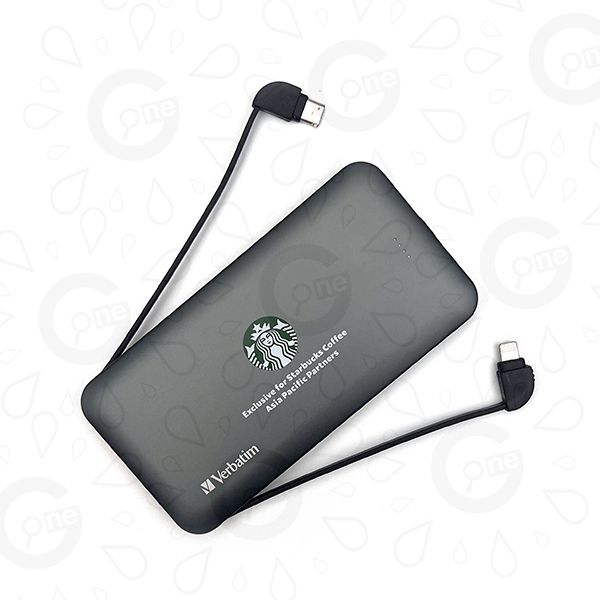 Verbatim-PD and QC3.0 fast charging power bank-10000mAh-Starbucks - Image 2