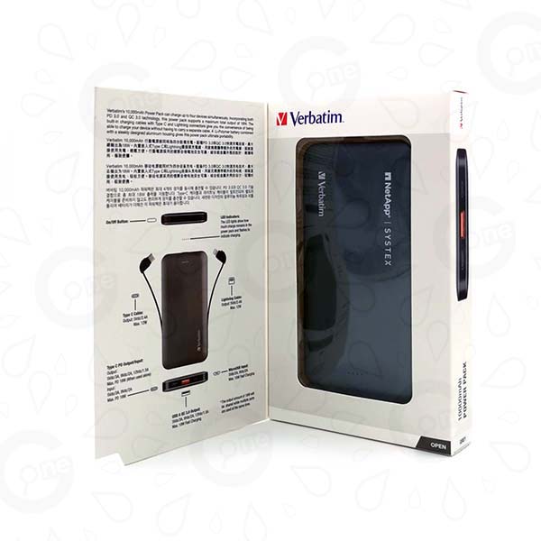 Verbatim-PDQC3.0 fast charging power bank-10000 mAh-SYSTEX - Image 2