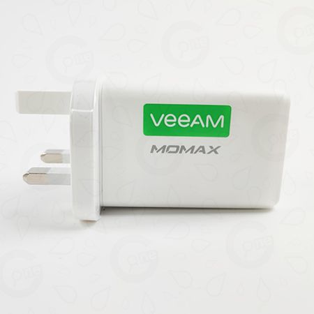 Momax-65W3port travel universal fast charging plug-VEEAM - Image 2