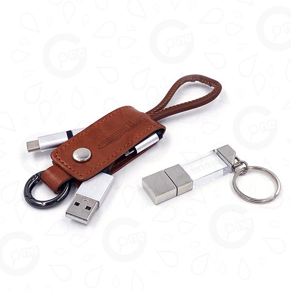 PU Cable with Crystal USB Gift Box Set - Methodist Church - Image 2