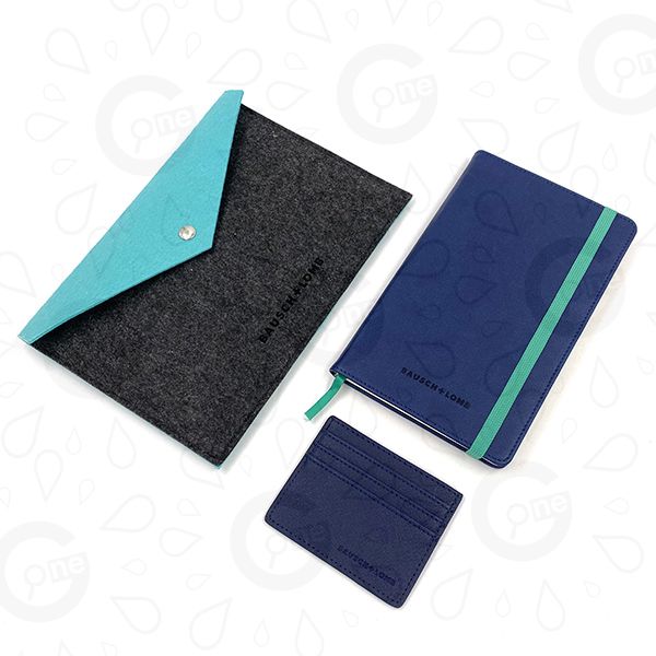 PU A5 Notebook Set - Bausch Lomb