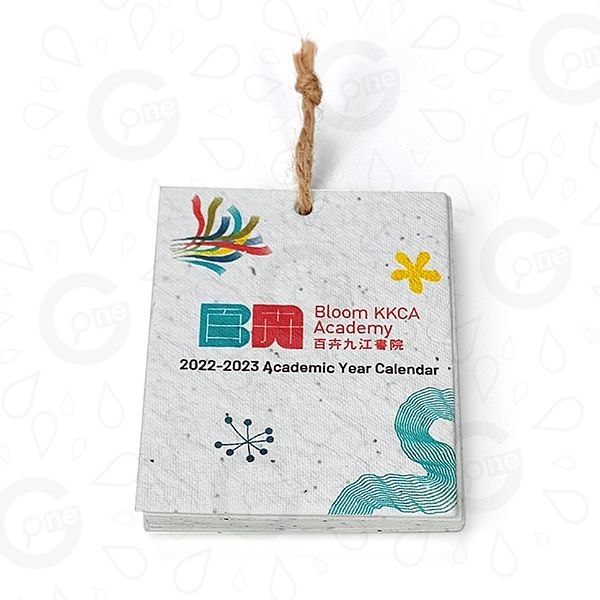 Eco Seed Paper Calendar - Bloom KKCA Academy - Image 2