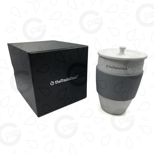 Ceramic Tea Mug with Sleeve - The Trade Desk