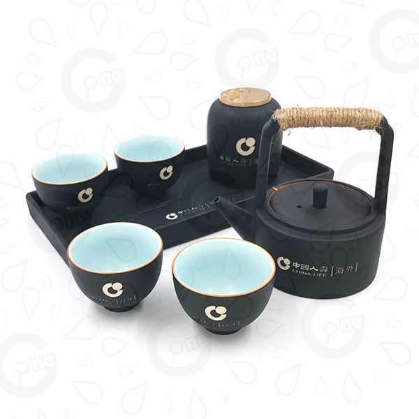Premium Ceramic Tea Set – China Life - Image 2