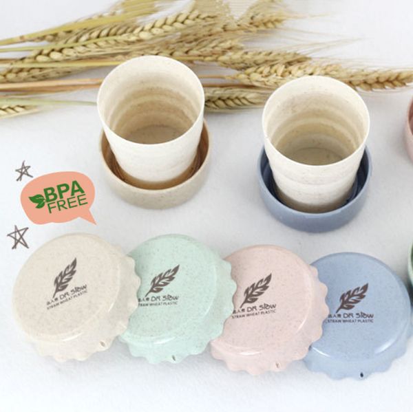 Wheat Straw Foldable Cup - Image 2
