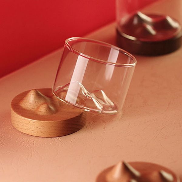 Wooden Base Glass Cup - Image 2