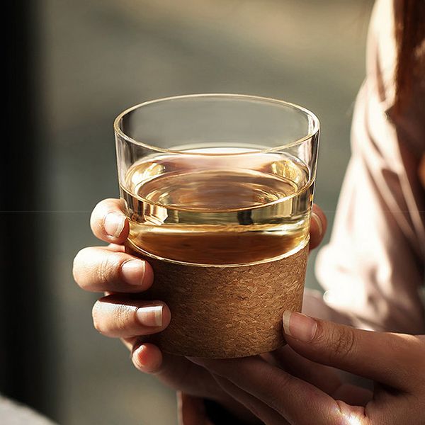 Cork Glass Tea Cup - Image 2