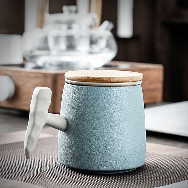 Bamboo Lid Tea Mug