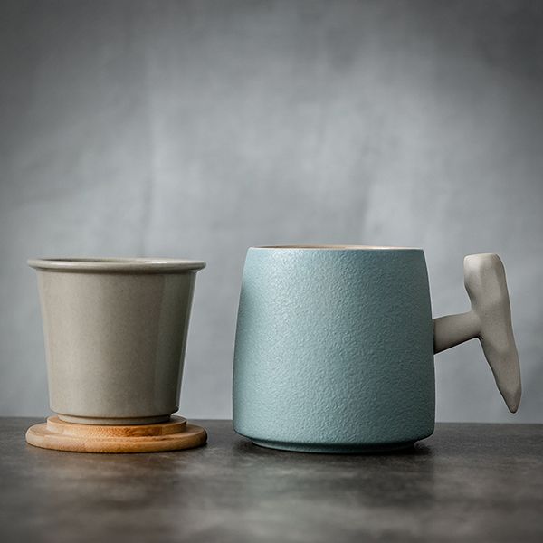 Bamboo Lid Tea Mug - Image 4