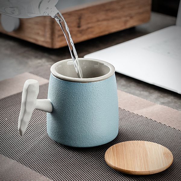 Bamboo Lid Tea Mug - Image 5