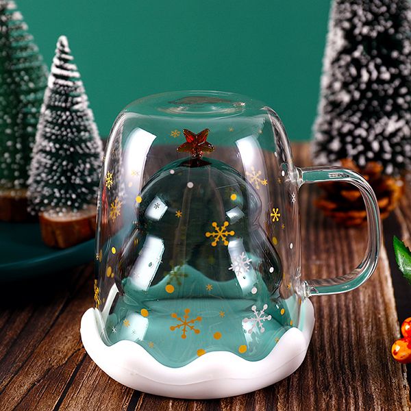 Christmas Double-Wall Glass Cup - Image 3