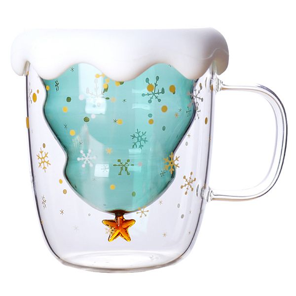Christmas Double-Wall Glass Cup - Image 5