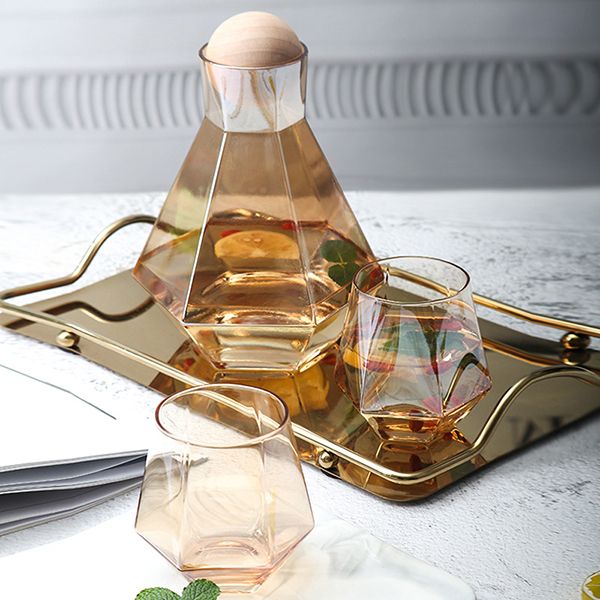 Diamond Glass Drinkware Set - Image 3