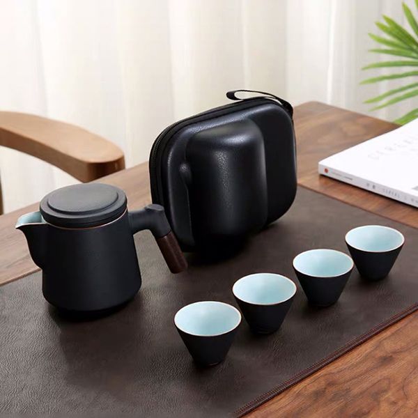 Travel Four-Person Tea Set - Image 3