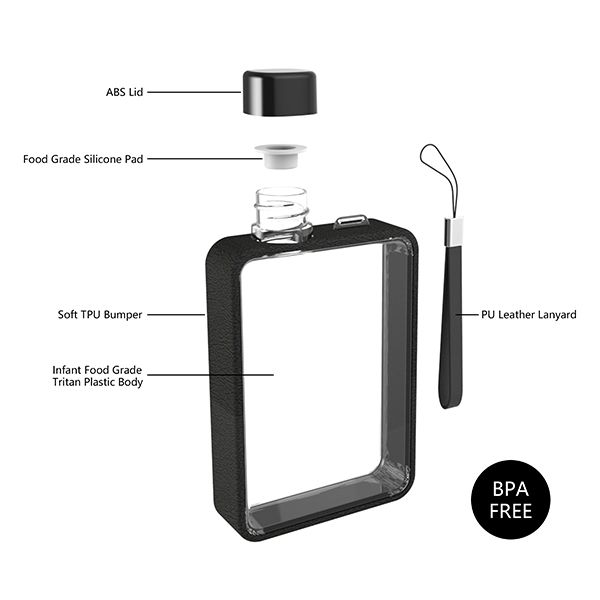 Square Portable Water Bottle - Image 6