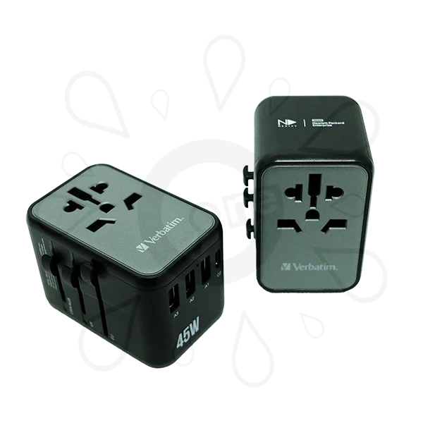 Verbatim 5 Port 45W Universal Travel Adapter-HPE - Image 2