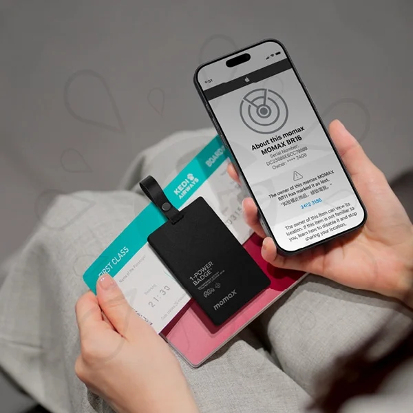 Momax 1-Power Badge Emergency Power Bank With Find My Locator Tracker - Image 8