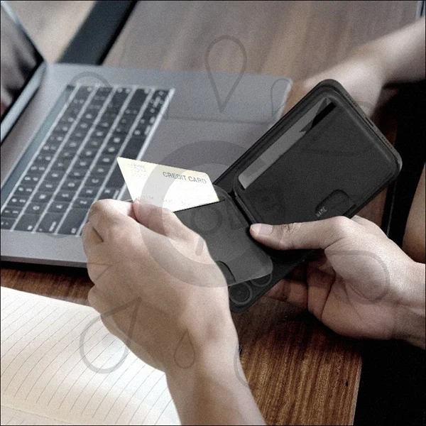 Momax 1-Wallet Magnetic Stand Card Holder - Image 7