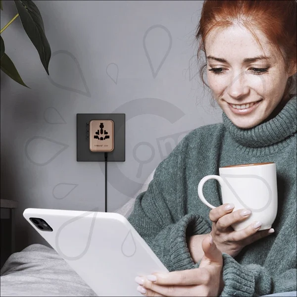 Momax 1-World² 5-Port GaN Charger 35W with Dual AC - Image 4