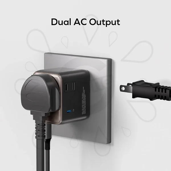 Momax 1-World² 5-Port GaN Charger 35W with Dual AC - Image 5