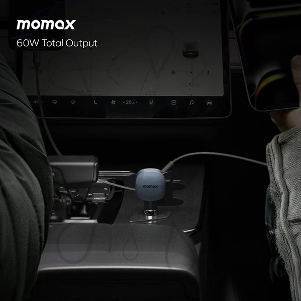 Momax 1-MOVE 60W Car Retractable Charging Cable - Image 3