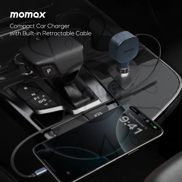 Momax 1-MOVE 60W Car Retractable Charging Cable - Image 4