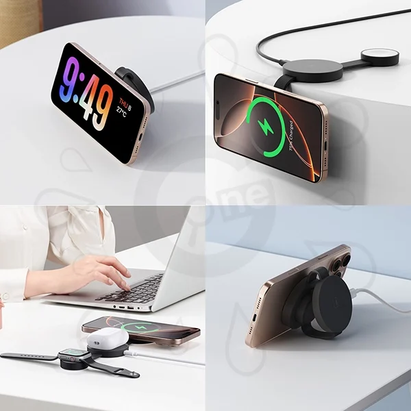 Foldable 3-in-1 Magnetic Wireless Charger - Image 3